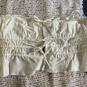 White strapless top large White Fox Boutique